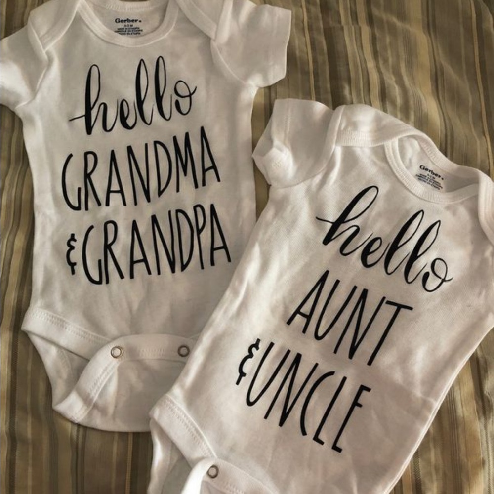 BRAND NEW HAND MADE baby onesie